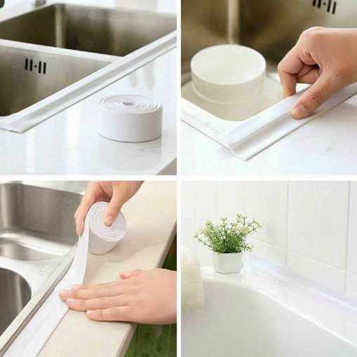 BEYAZ Su Sızdırmaz Lavabo Kenar Bandı (3.2m) - Görsel 5