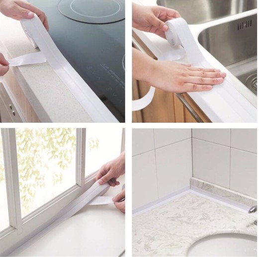 BEYAZ Su Sızdırmaz Lavabo Kenar Bandı (3.2m) - Görsel 4