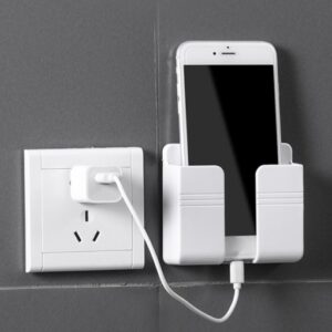 Telefon ve Kumanda Standı Plastik Krem Renk