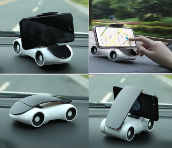 Araba Tasarımlı Araç İçi Telefon Tutucu 360 Dönebilen Ayarlı - Görsel 6