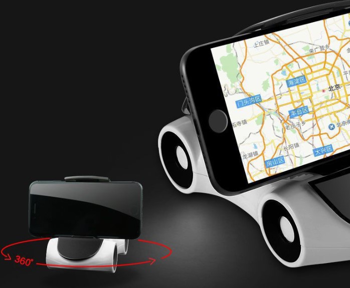 Araba Tasarımlı Araç İçi Telefon Tutucu 360 Dönebilen Ayarlı - Görsel 3