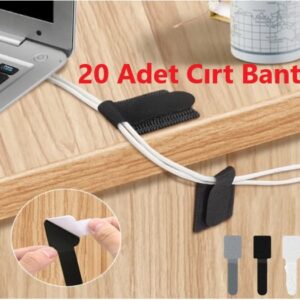20 Adet Kendinden Yapışkanlı Cırt Cırtlı Bant