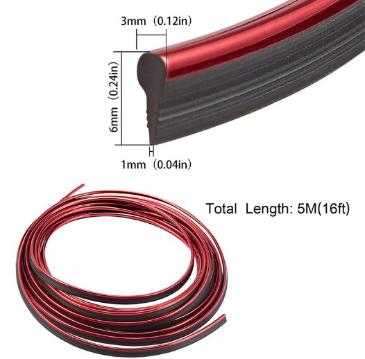 Araba Dekorasyon Şeridi 5 Metre Trim Şeridi - Görsel 2