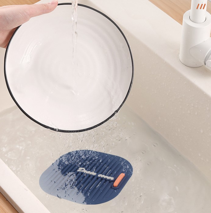 Süzgeçli Lavabo Gider Koruyucu Mat Gri - Görsel 3