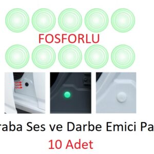 Fosforlu Araba Kapı Ses ve Darbe Emici Pad 10 Adet