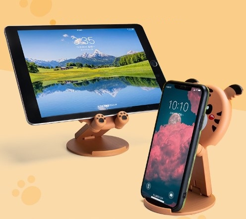 Hayvan Figürlü Masaüstü Telefon Standı 5 Model - Görsel 5