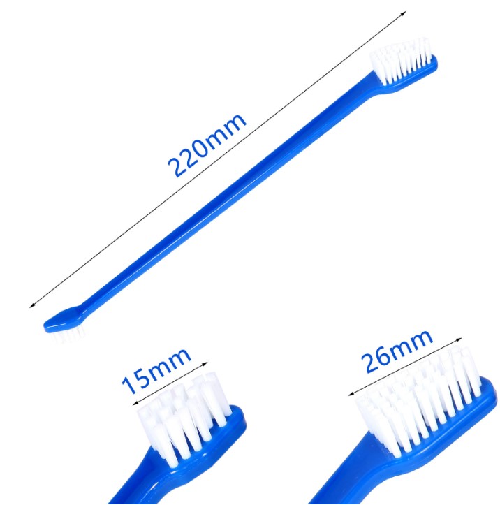 Çift Taraflı Hayvan Diş Fırçası 4 lü set - Görsel 4