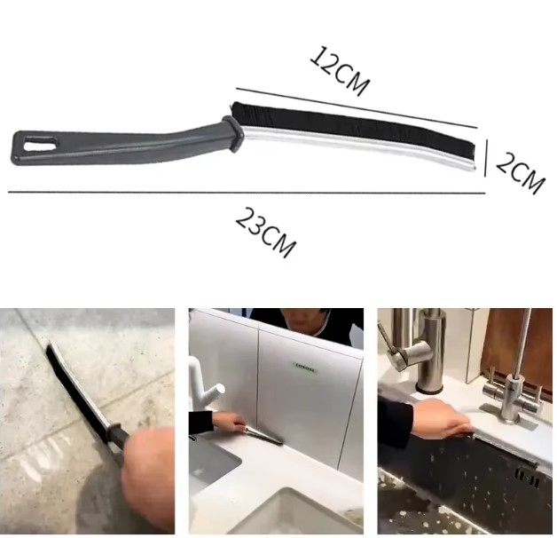 Derz Arası Banyo Mutfak Dar Alan İnce Temizlik Fırçası - Görsel 4