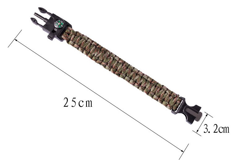 Survival Kamp Bileklik Düdük Çok Amaçlı - Görsel 2