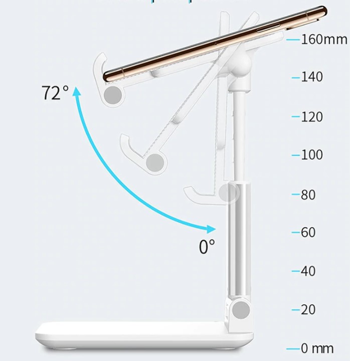 Katlanabilir Masaüstü Telefon Tutucu Stand CM-449 - Görsel 4