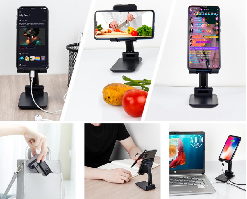Katlanabilir Masaüstü Telefon Tutucu Stand CM-449 - Görsel 2