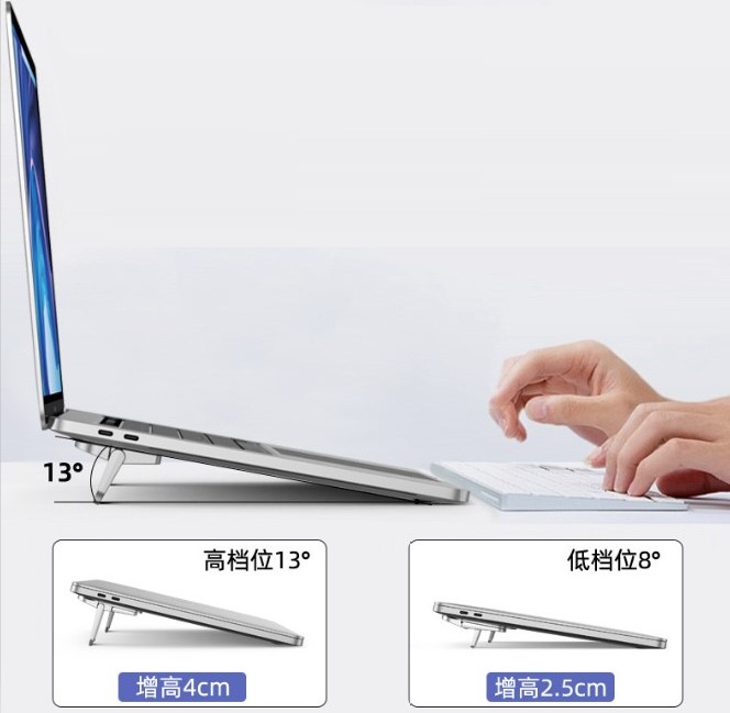 Laptop Standı 2 Kademeli Yükseltme Ayarlı 2 Adet CM-399 - Görsel 5