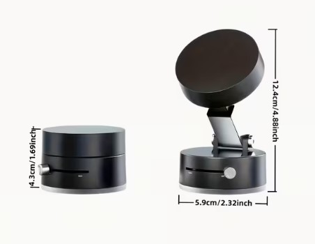 Mıknatıslı Katlanabilir Telefon Tutucu - Torpido ve Cam Uyumlu - Görsel 2