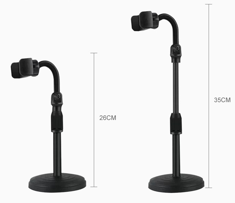 Masaüstü Teleskopik Telefon Standı Tripot - Görsel 3