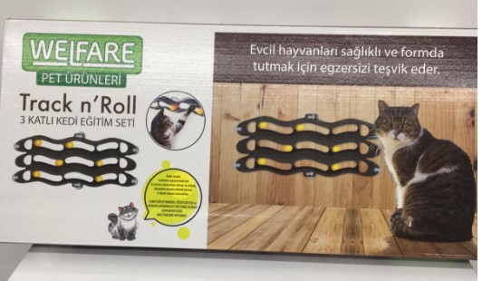 3 Kanallı Vantuzlu Kedi Oyun Tüneli - Görsel 4