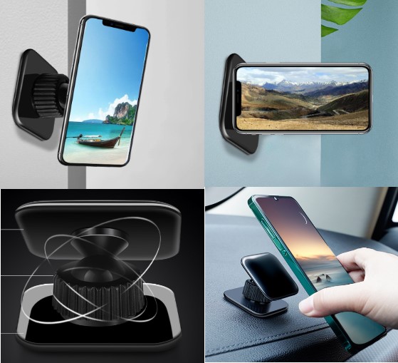 Jel Yapışkanlı Araba ve Çok Amaçlı Telefon Tutucu - Görsel 3